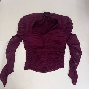 Adorable eggplant Express Shirt XS excellent condition